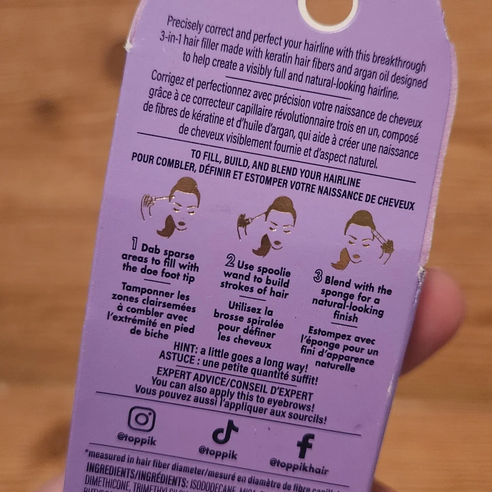 Toppik Hairline Filler Fill Build Blend Dark Brown (2) - Picture 4 of 9